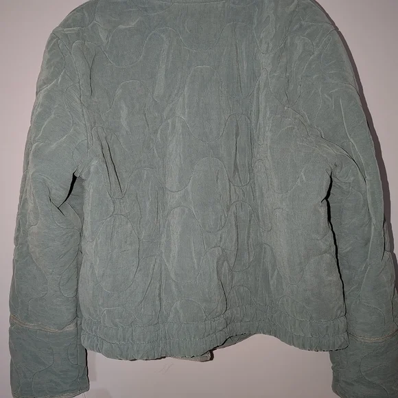 Free People Aura Liner Jacket In Emerald Spell - Picture 5 of 9